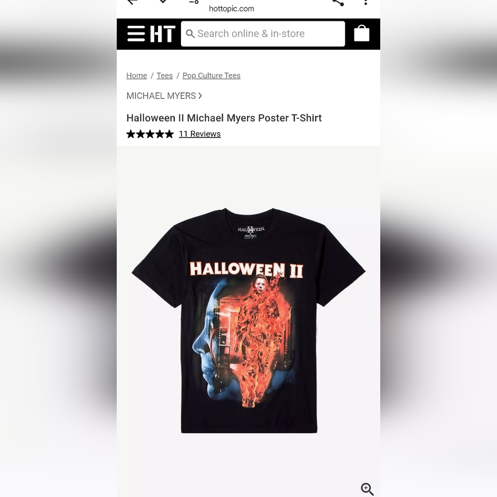 Halloween II Michael Myers Poster T-Shirt